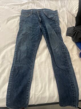 Men's Straight-Leg Jeans in Dark Blue